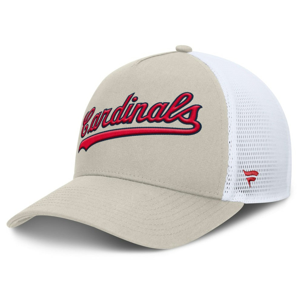 St. Louis Cardinals Fanatics Heritage Light Khaki A-Frame Adjustable Hat - MLB Hats