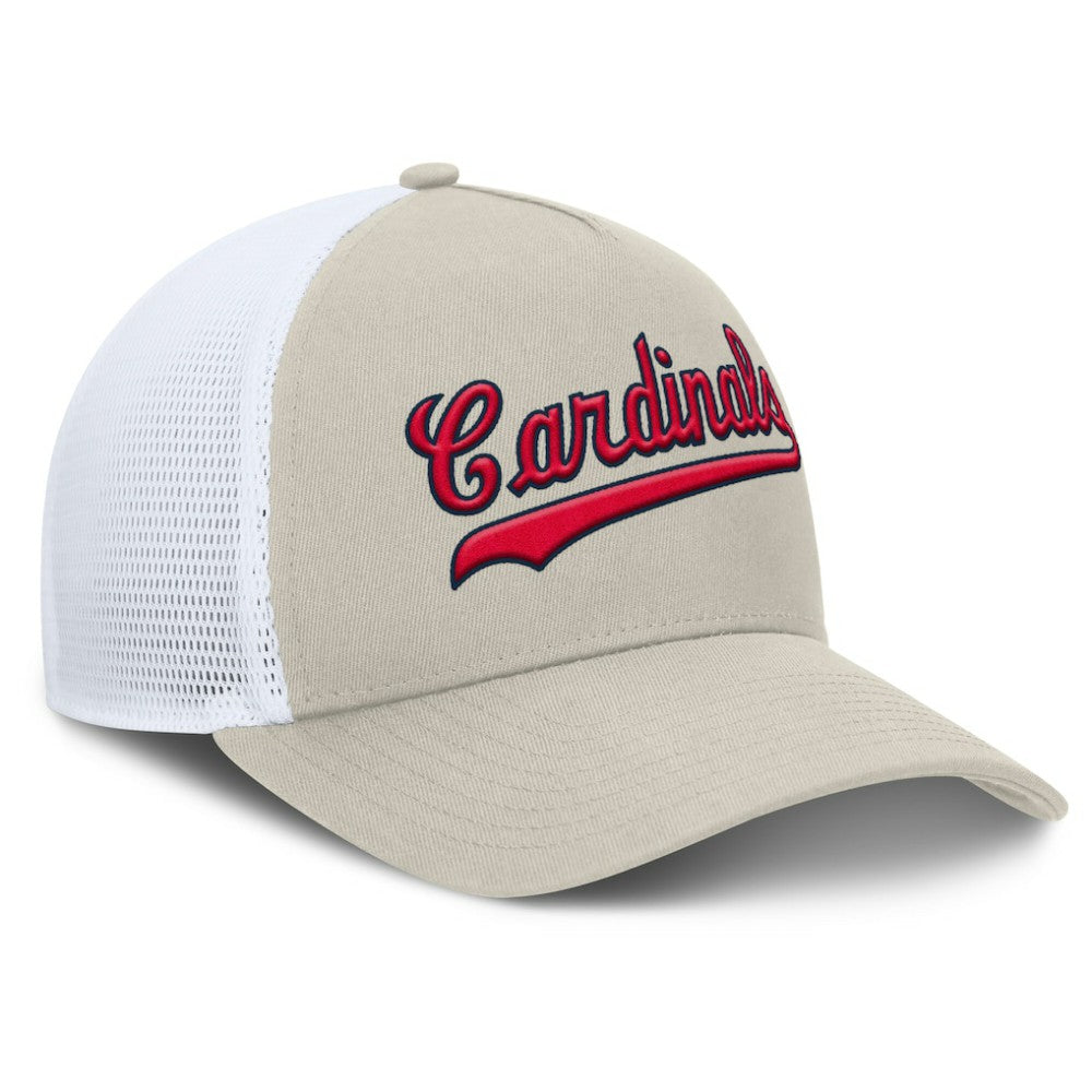 St. Louis Cardinals Fanatics Heritage Light Khaki A-Frame Adjustable Hat - MLB Hats