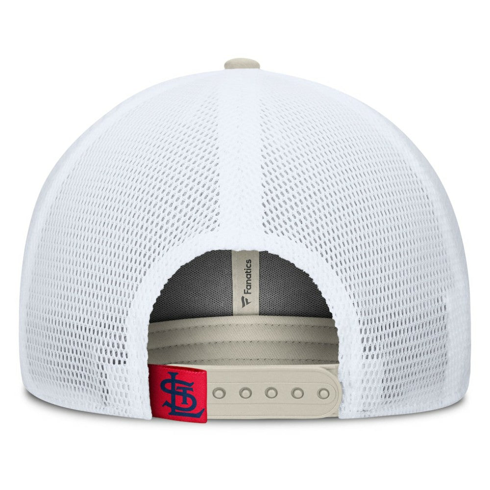 St. Louis Cardinals Fanatics Heritage Light Khaki A-Frame Adjustable Hat - MLB Hats