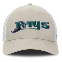 Tampa Bay Rays Fanatics Heritage Light Khaki A-Frame Adjustable Hat - MLB Hats