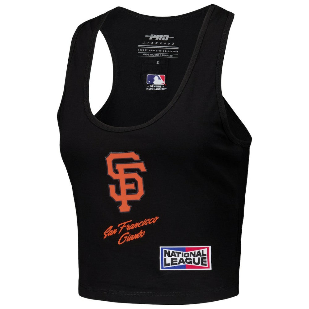 San Francisco Giants Pro Standard Women's Fast Lane Fitted Tri-Blend Cropped Tank Top - MLB Tanks