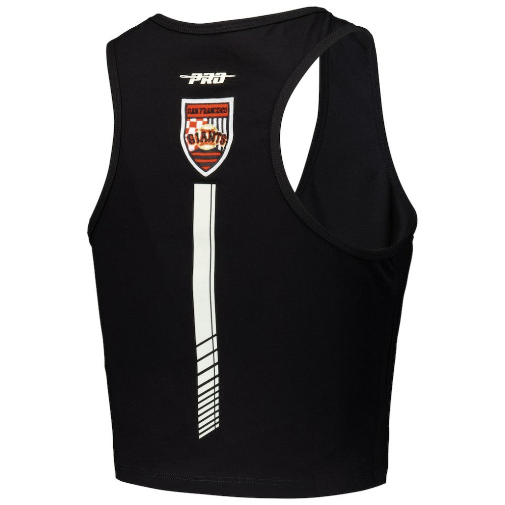 San Francisco Giants Pro Standard Women's Fast Lane Fitted Tri-Blend Cropped Tank Top - MLB Tanks