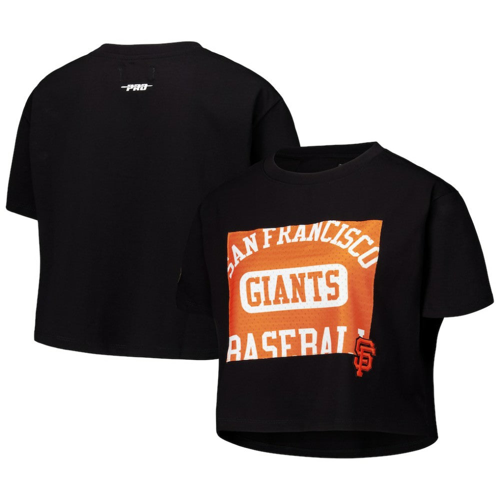 San Francisco Giants Pro Standard Women's Made To Play Boxy Cropped T-Shirt - MLB T-shirts