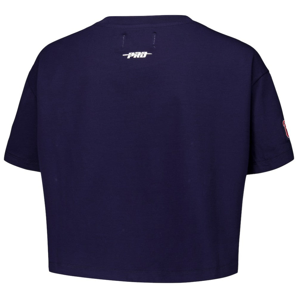 Atlanta Braves Pro Standard Women's Made To Play Boxy Cropped T-Shirt - MLB T-shirts