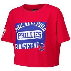 Philadelphia Phillies Pro Standard Women's Made To Play Boxy Cropped T-Shirt - MLB T-shirts