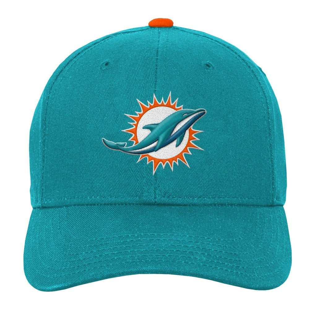 Miami Dolphins Youth Team Pre-Curved Adjustable Hat | NFL Online