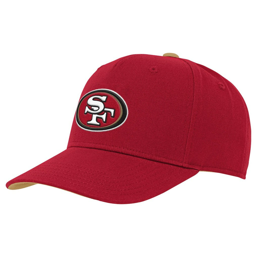 San Francisco 49ers Youth Team Pre-Curved Adjustable Hat | NFL Discount