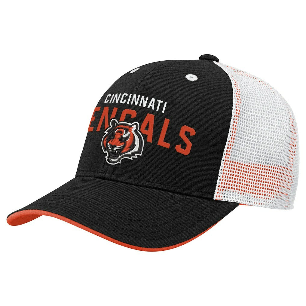 Cincinnati Bengals Youth Core Lockup Trucker Adjustable Hat | NFL Hot