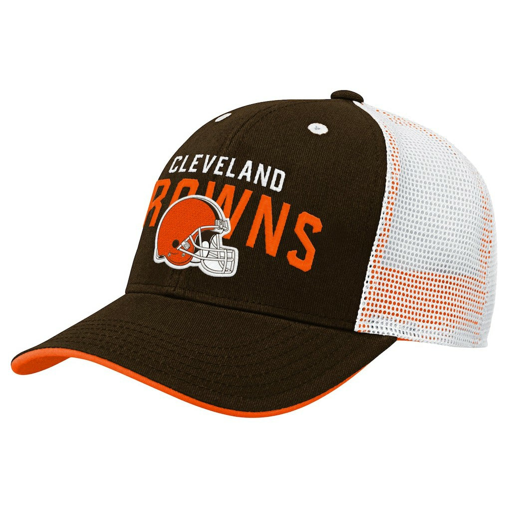 Cleveland Browns Youth Core Lockup Trucker Adjustable Hat | NFL US