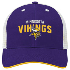 Minnesota Vikings Youth Core Lockup Trucker Adjustable Hat | NFL Outlet
