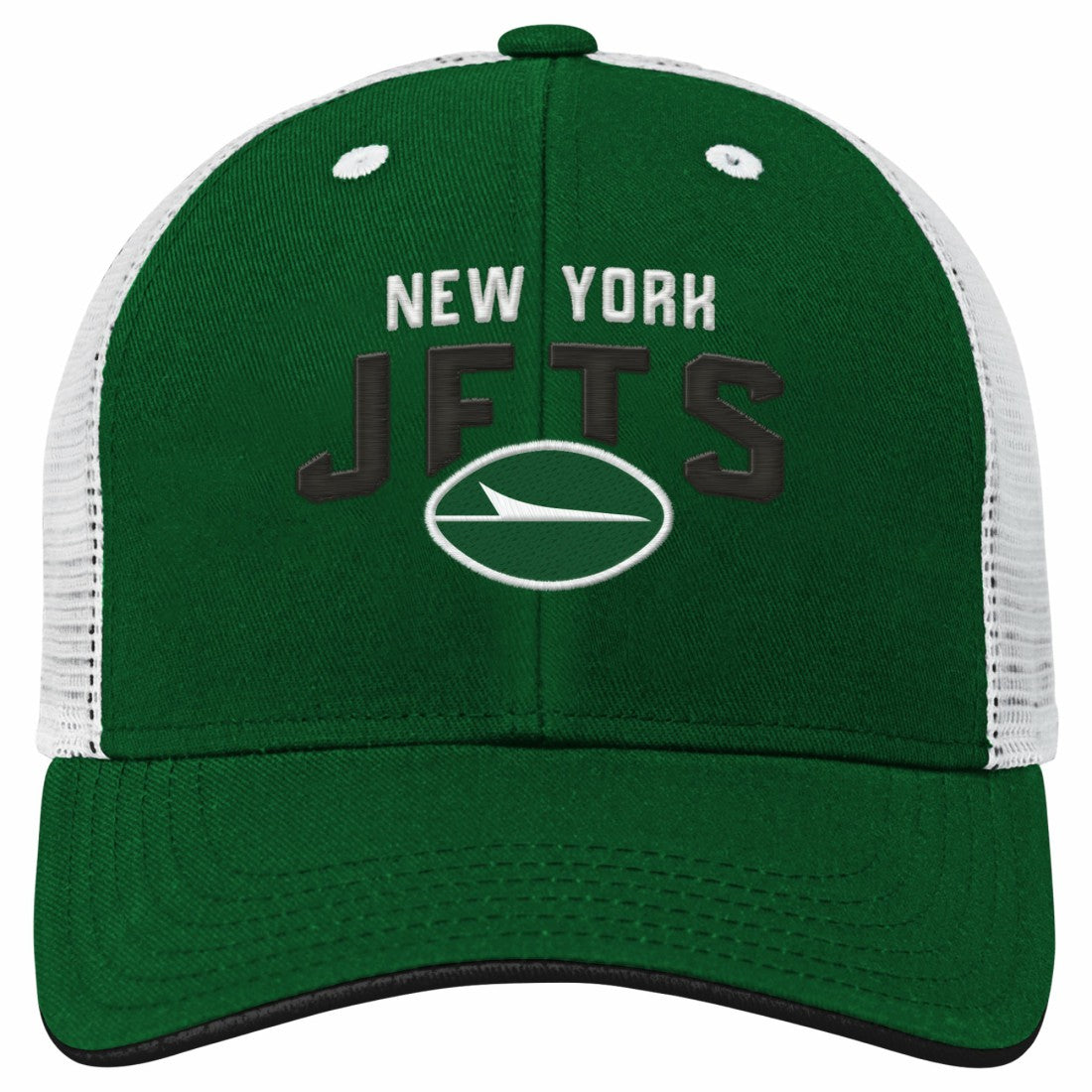 New York Jets Youth Core Lockup Trucker Adjustable Hat | NFL Outlet