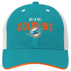 Miami Dolphins Youth Core Lockup Trucker Adjustable Hat | NFL Sale