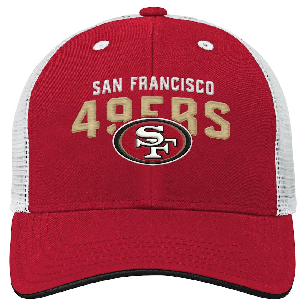 San Francisco 49ers Youth Core Lockup Trucker Adjustable Hat | NFL New