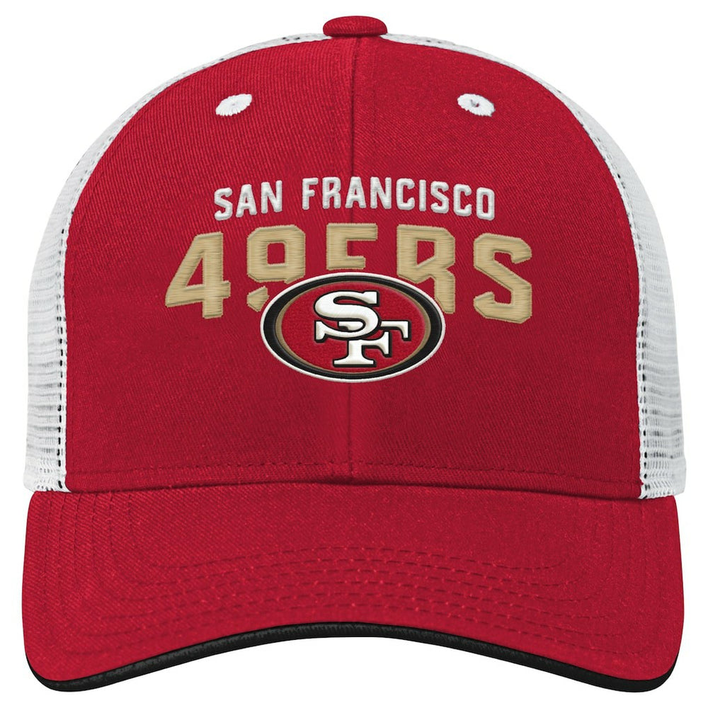 San Francisco 49ers Youth Core Lockup Trucker Adjustable Hat | NFL New