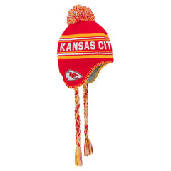 Kansas City Chiefs Youth Jacquard Tassel Knit Hat with Pom | NFL New
