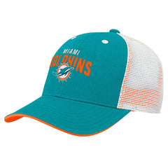 Miami Dolphins Preschool Core Lockup Trucker Adjustable hat | NFL New