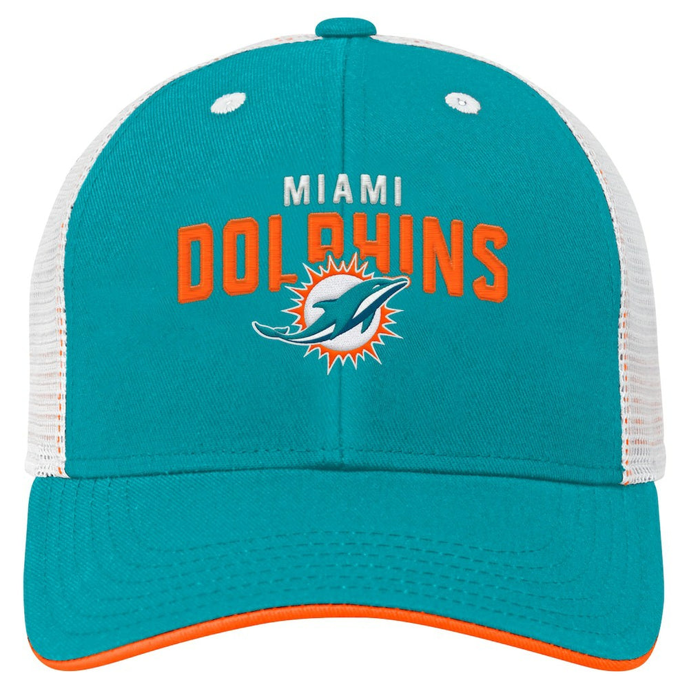 Miami Dolphins Preschool Core Lockup Trucker Adjustable hat | NFL New