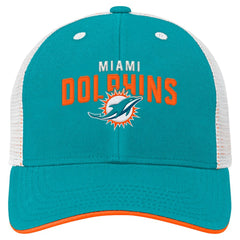 Miami Dolphins Preschool Core Lockup Trucker Adjustable hat | NFL New
