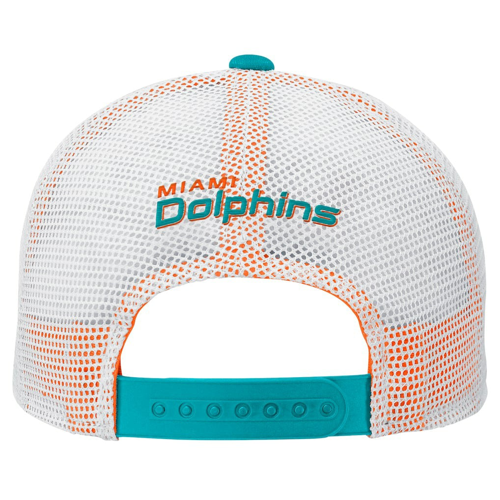 Miami Dolphins Preschool Core Lockup Trucker Adjustable hat | NFL New