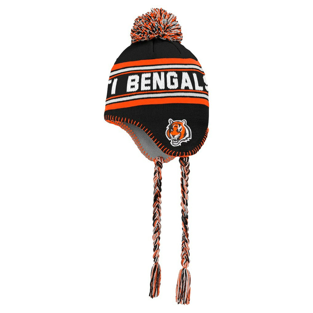 Cincinnati Bengals Preschool Jacquard Tassel Knit Hat with Pom | NFL Hot