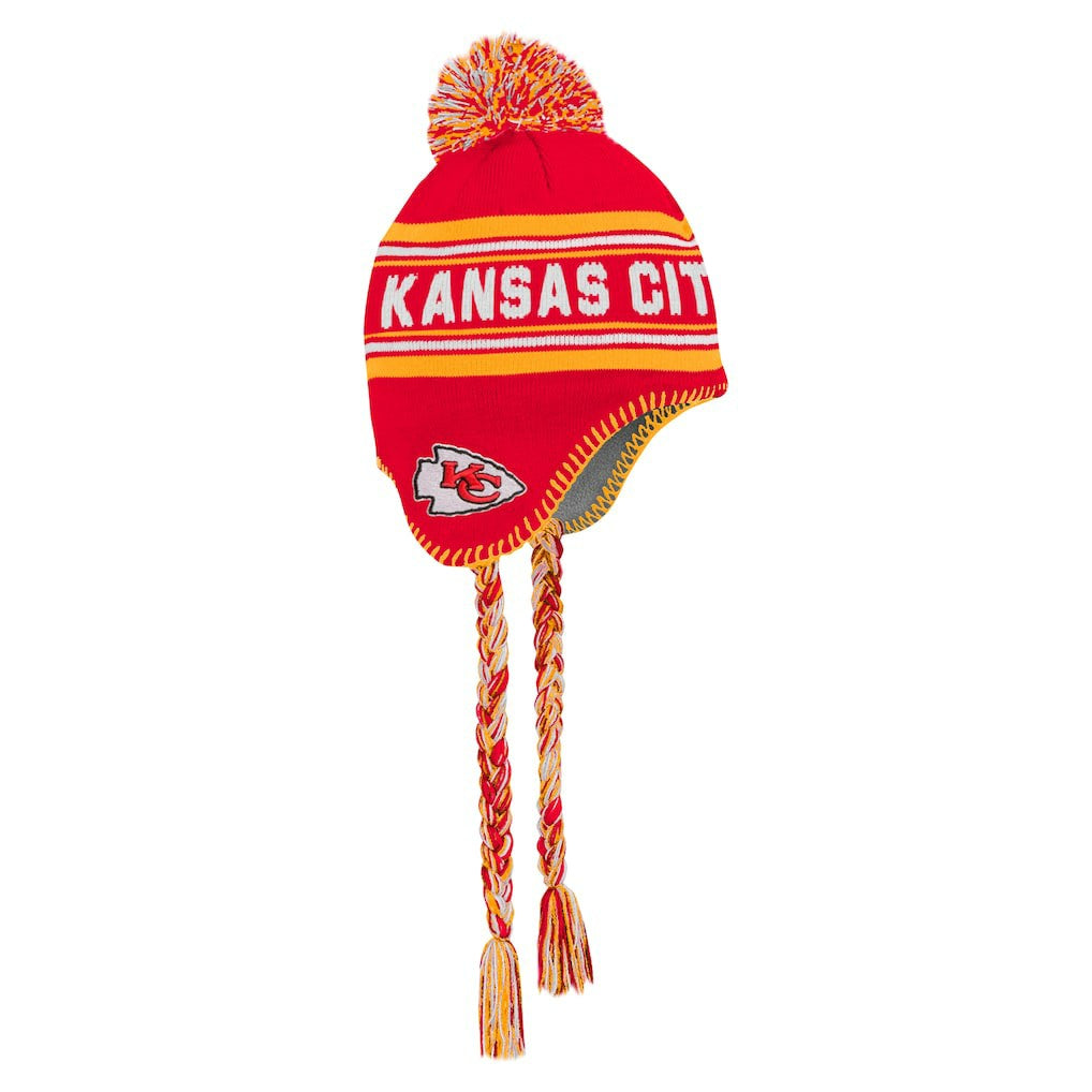 Kansas City Chiefs Preschool Jacquard Tassel Knit Hat with Pom | NFL New