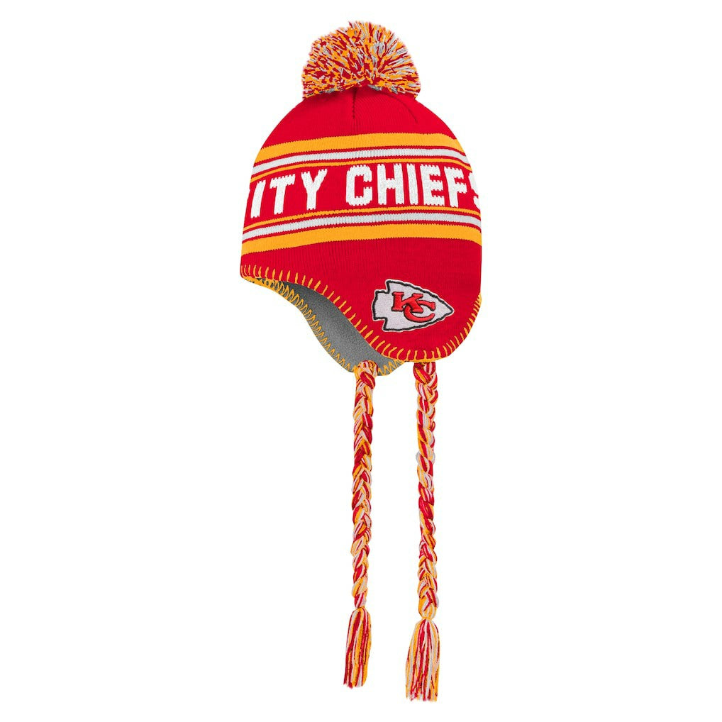 Kansas City Chiefs Preschool Jacquard Tassel Knit Hat with Pom | NFL New
