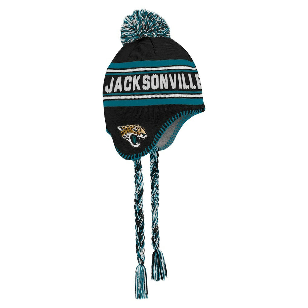 Jacksonville Jaguars Preschool Jacquard Tassel Knit Hat with Pom | NFL Sale