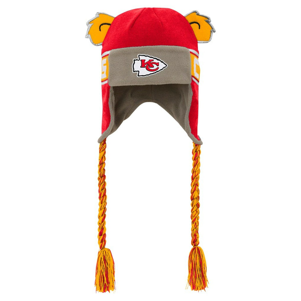 Kansas City Chiefs Youth Wordmark Ears Trooper Knit Hat | NFL Hot