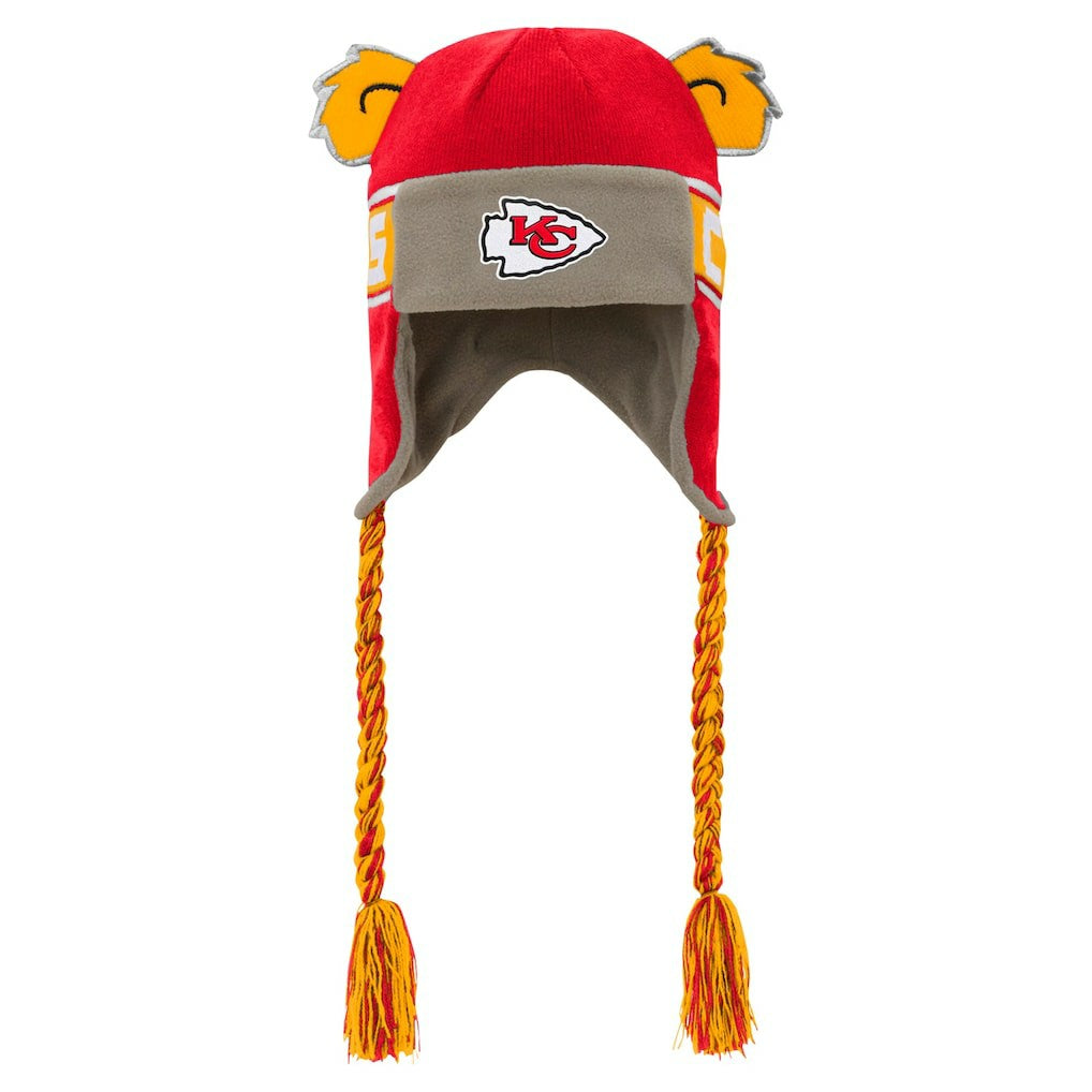 Kansas City Chiefs Youth Wordmark Ears Trooper Knit Hat | NFL Hot