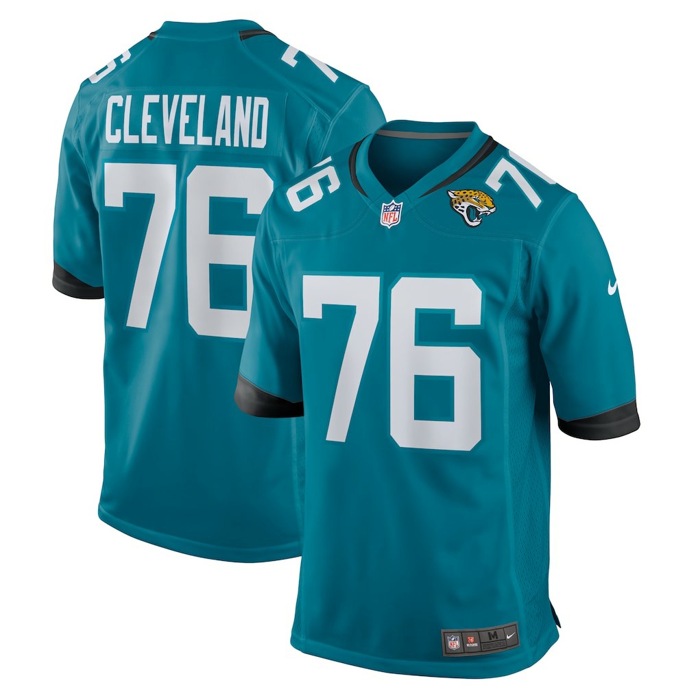 Jacksonville Jaguars Ezra Cleveland  Game Jersey | NFL Discount