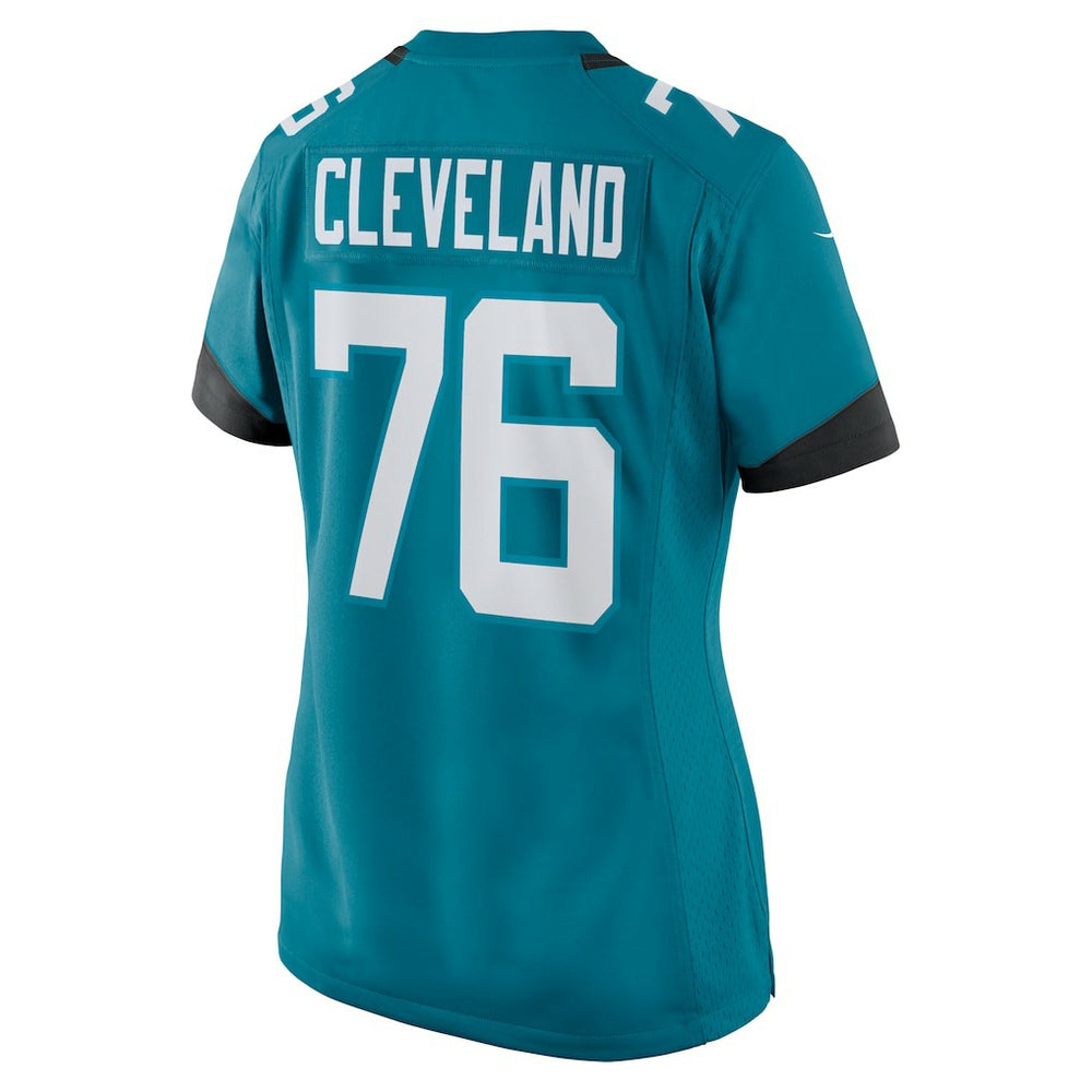Jacksonville Jaguars Ezra Cleveland  Women's Game Jersey | NFL Outlet