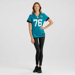 Jacksonville Jaguars Ezra Cleveland  Women's Game Jersey | NFL Outlet