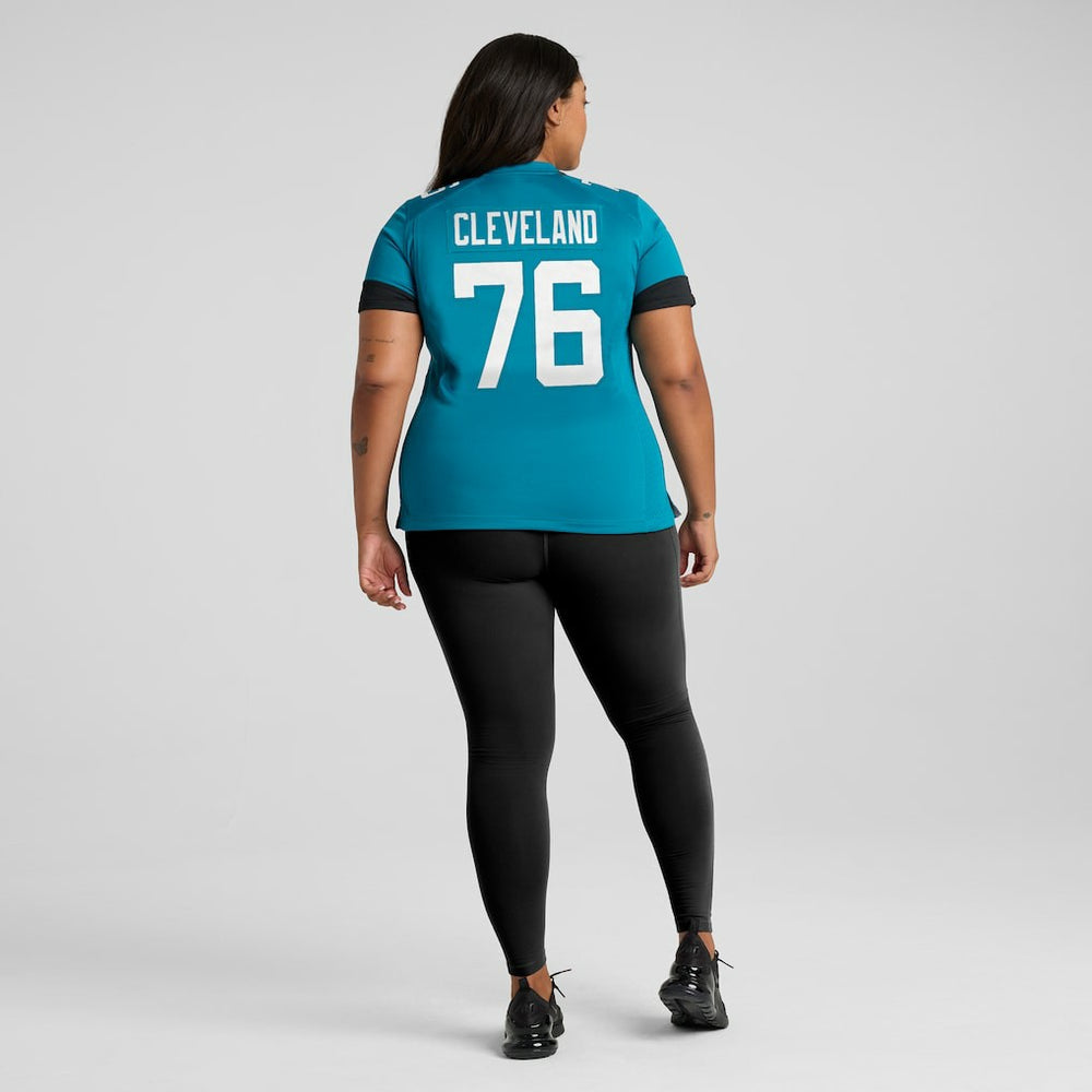 Jacksonville Jaguars Ezra Cleveland  Women's Game Jersey | NFL Outlet