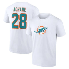 Miami Dolphins De’Von Achane  Icon Player Name & Number T-Shirt | NFL Online