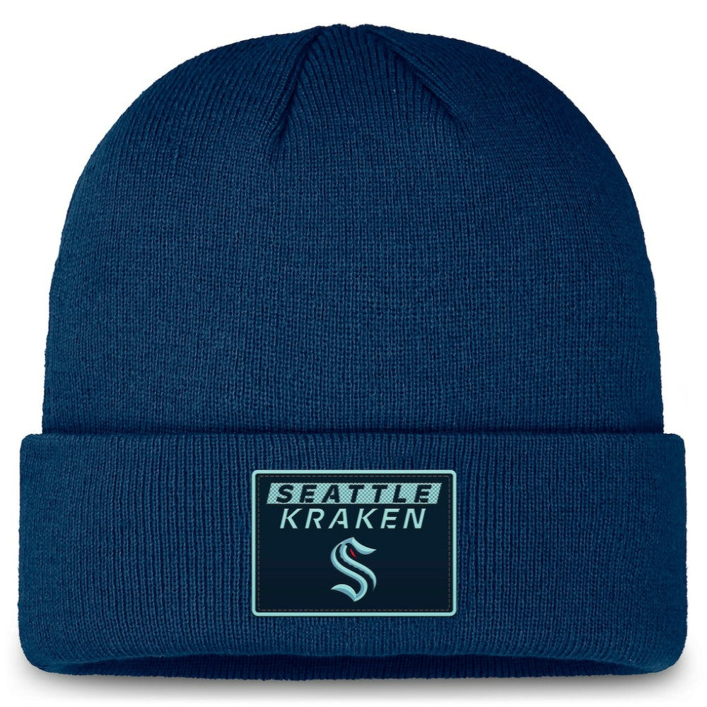 Seattle Kraken Fanatics Authentic Pro Cuffed Knit Hat -  NHL Hats