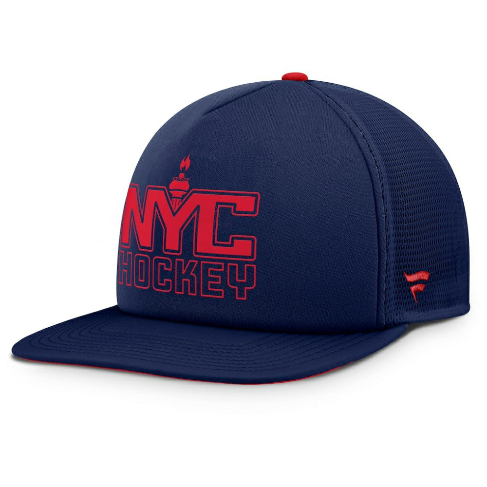 New York Rangers Fanatics Authentic Pro Hometown Rink Foam Trucker Snapback Hat -  NHL Hats