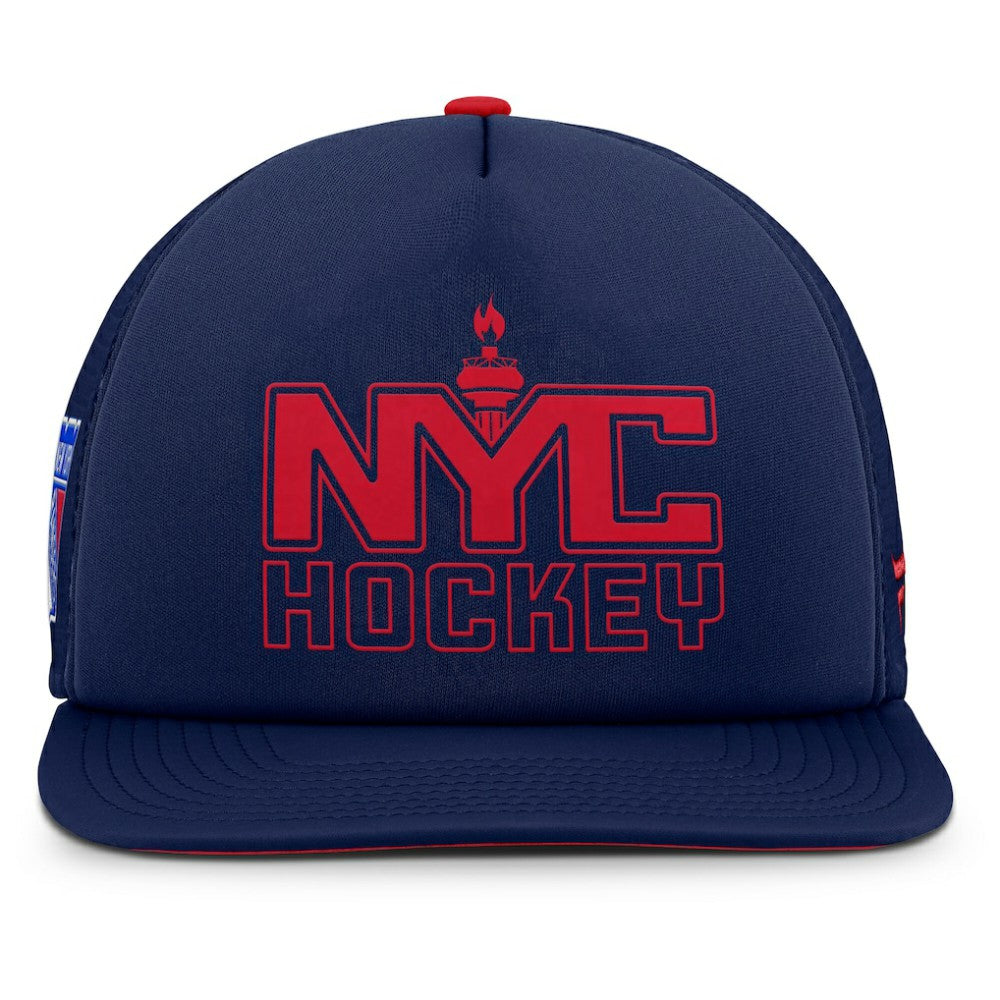 New York Rangers Fanatics Authentic Pro Hometown Rink Foam Trucker Snapback Hat -  NHL Hats