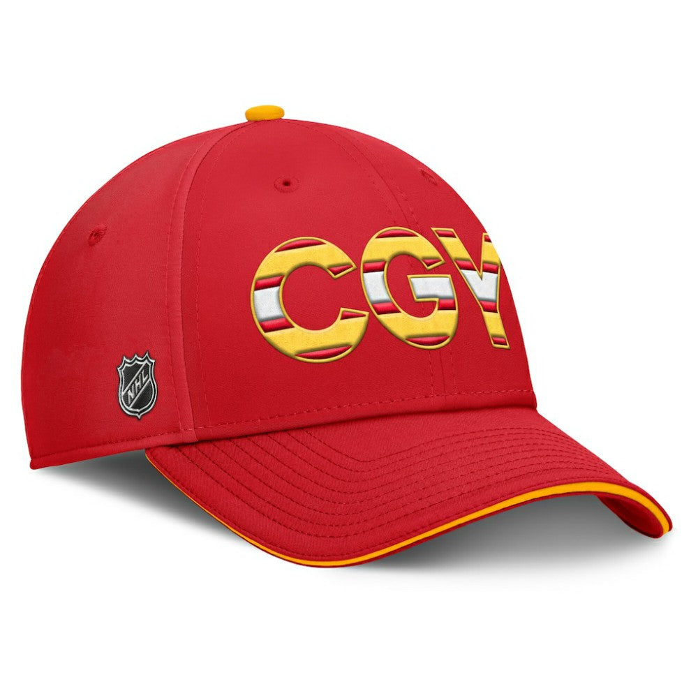 Calgary Flames Fanatics Authentic Pro Rink Team Code Flex Hat -  NHL Hats