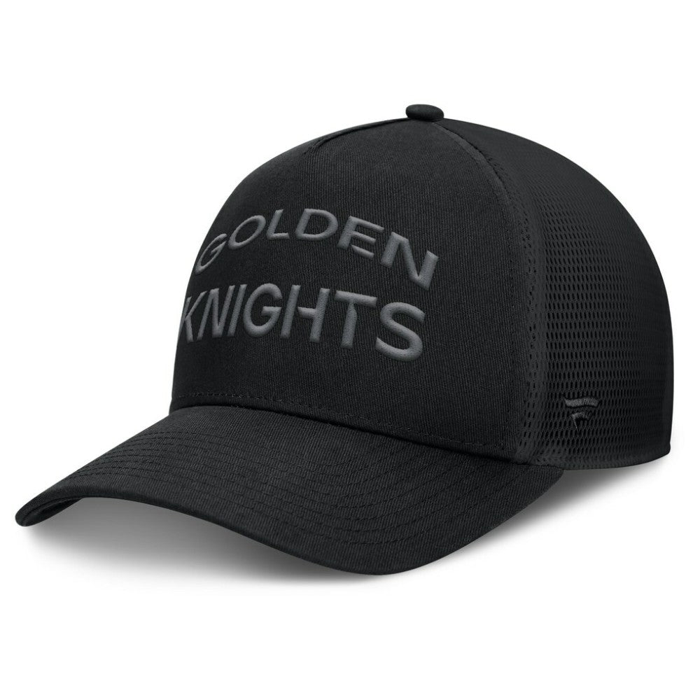 Vegas Golden Knights Fanatics Authentic Pro Road Stack Text A-Frame Adjustable Hat -  NHL Hats