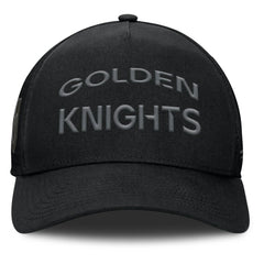 Vegas Golden Knights Fanatics Authentic Pro Road Stack Text A-Frame Adjustable Hat -  NHL Hats