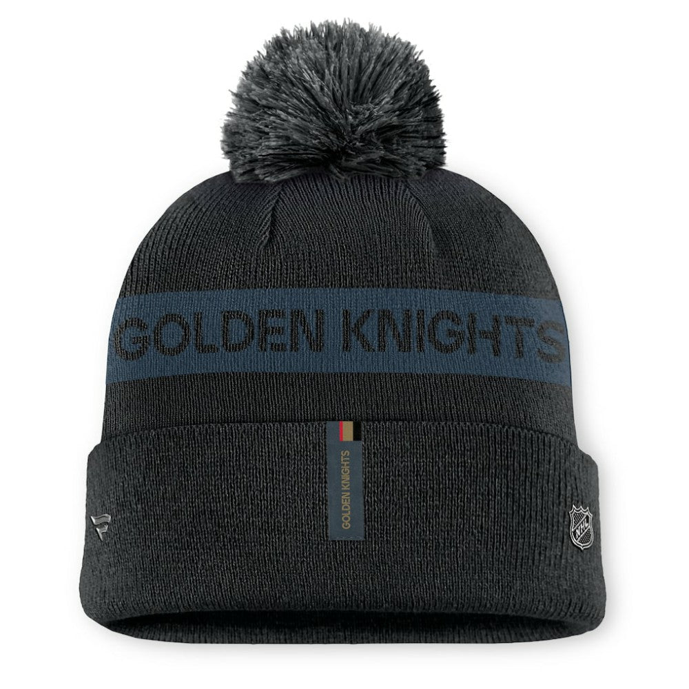 Vegas Golden Knights Fanatics Women's Authentic Pro Rink Cuffed Knit Hat with Pom -  NHL Hats