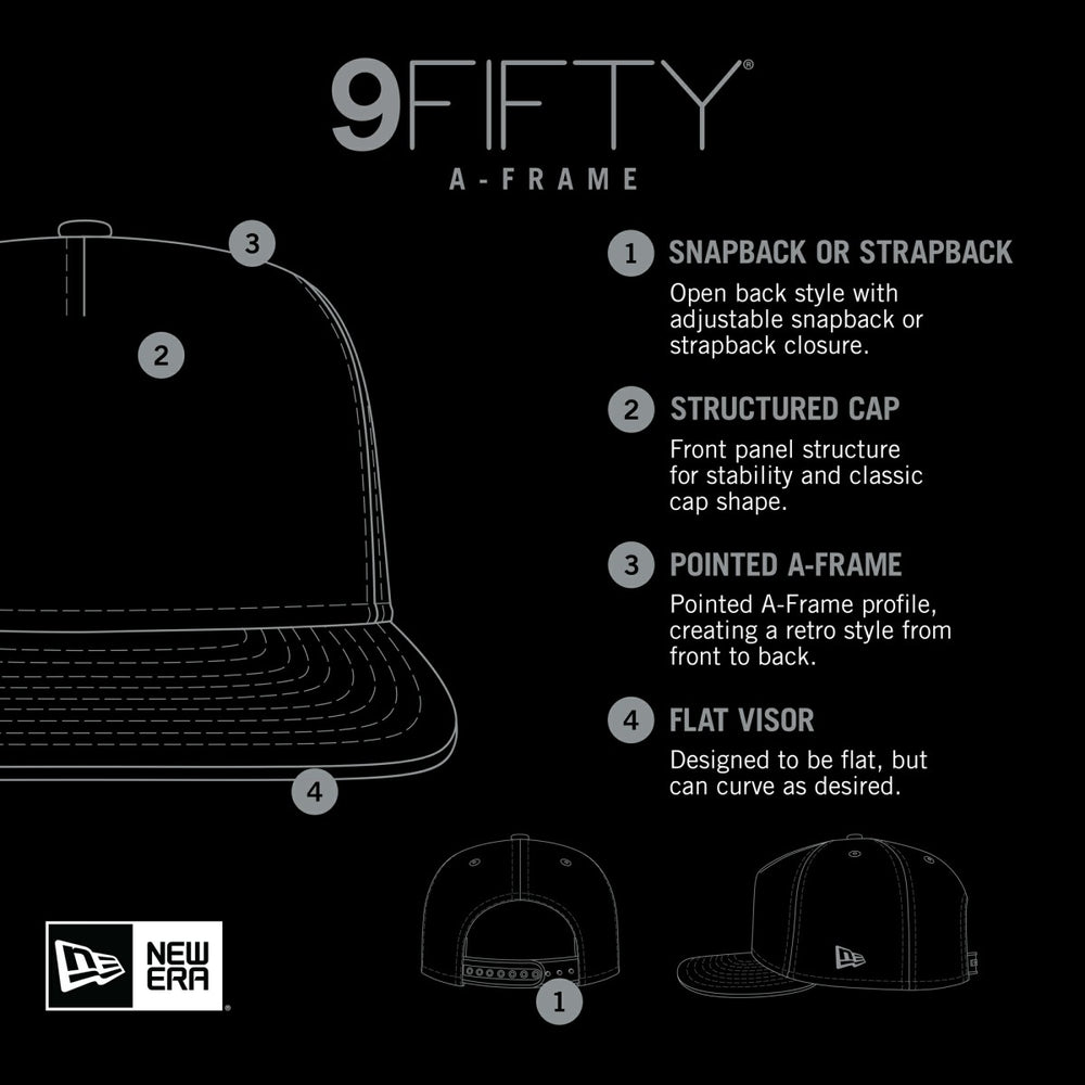 Purple Phoenix Suns Puff Print Team Code A-Frame 9FIFTY Trucker Snapback Hat | NBA