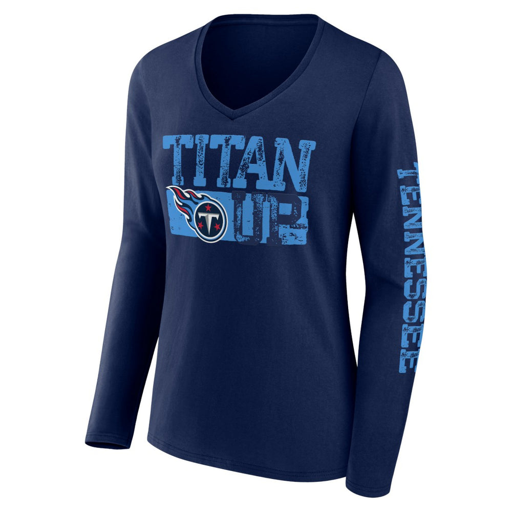 Tennessee Titans Hometown Sweep Long Sleeve V-Neck T-Shirt | NFL Outlet
