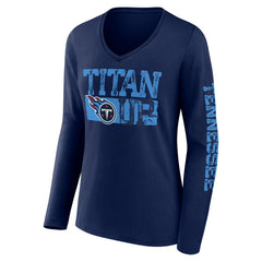 Tennessee Titans Hometown Sweep Long Sleeve V-Neck T-Shirt | NFL Outlet