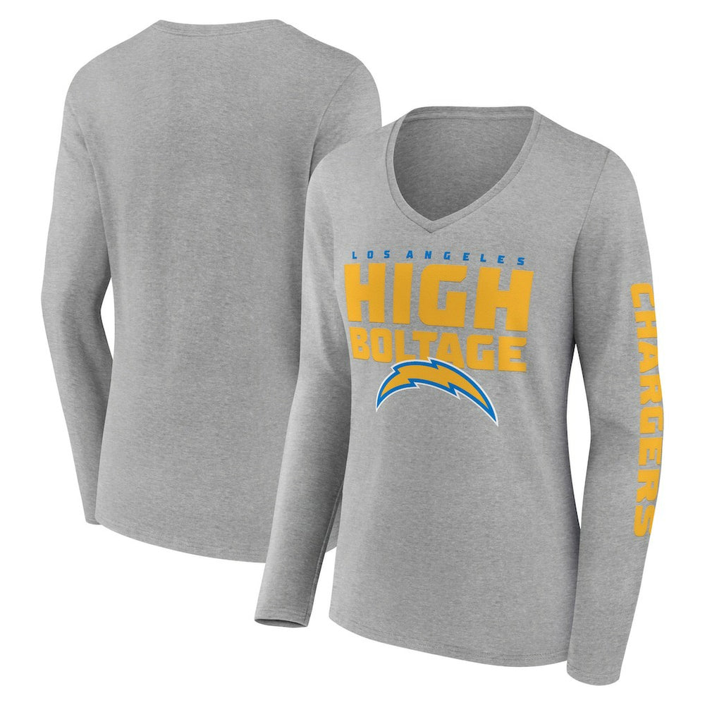 Los Angeles Chargers Hometown Sweep Long Sleeve V-Neck T-Shirt | NFL Near me