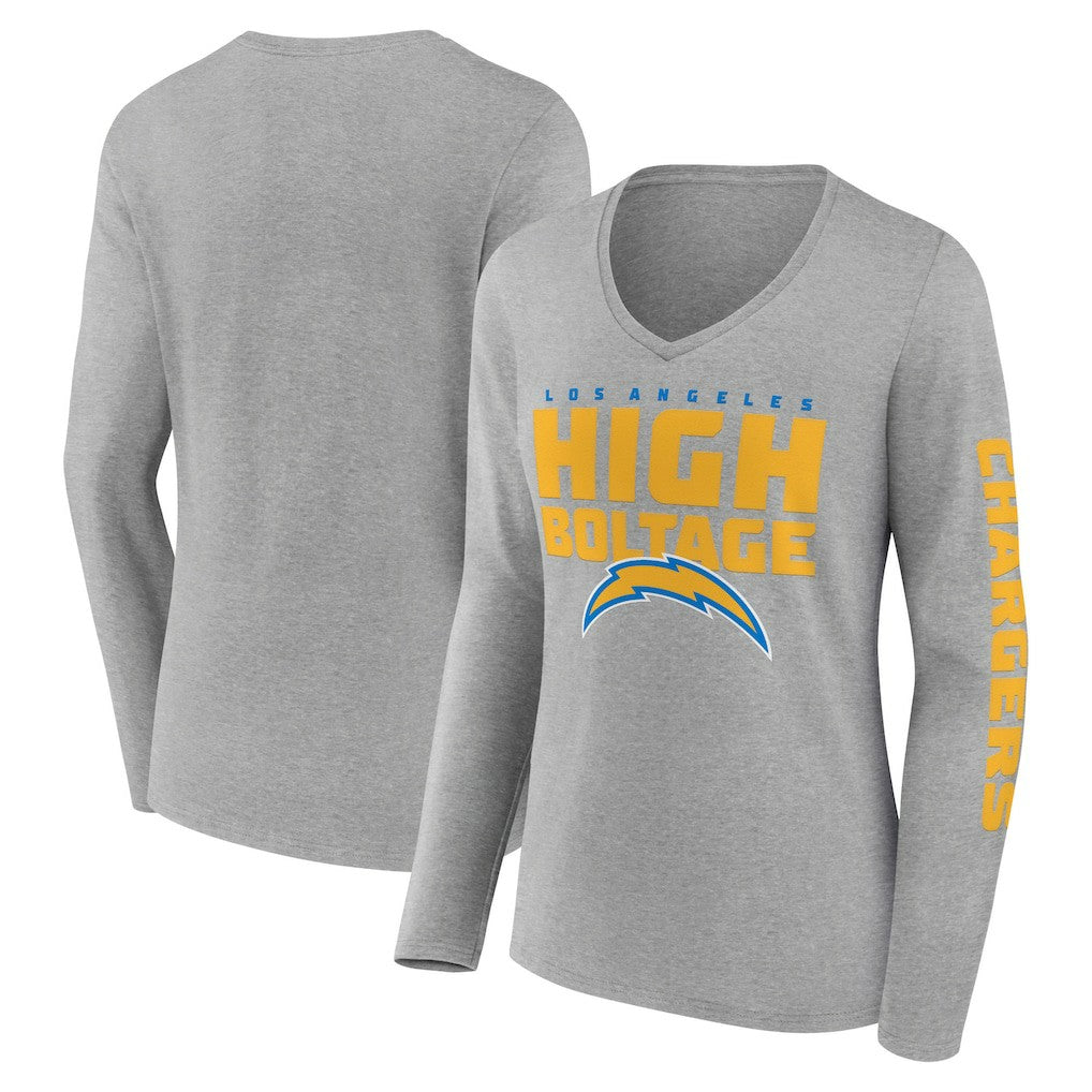 Los Angeles Chargers Hometown Sweep Long Sleeve V-Neck T-Shirt | NFL Near me