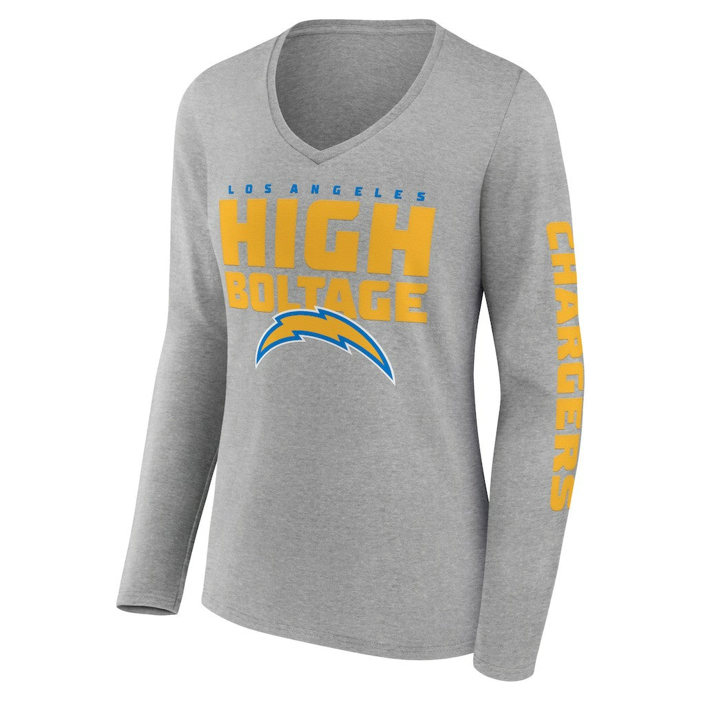 Los Angeles Chargers Hometown Sweep Long Sleeve V-Neck T-Shirt | NFL Near me