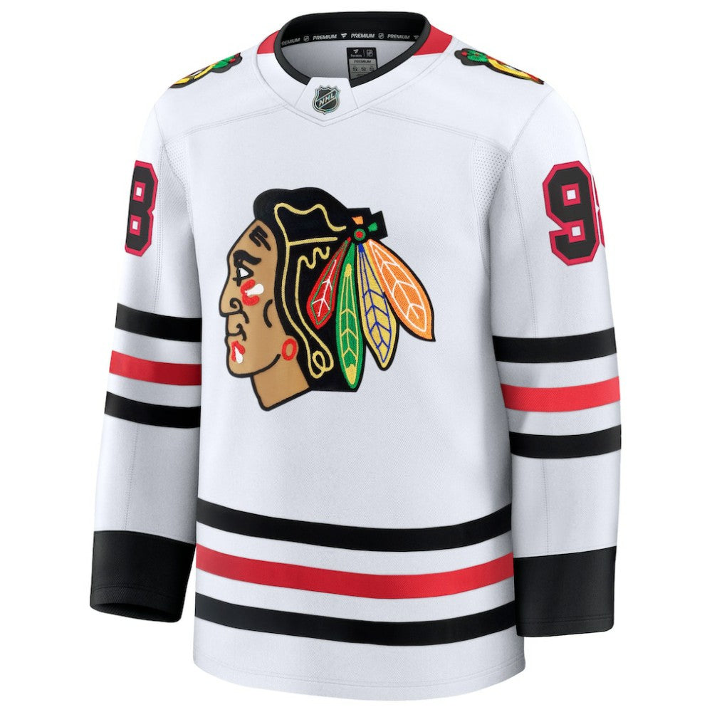 Connor Bedard Chicago Blackhawks Fanatics Away Premium Jersey -  NHL Jerseys