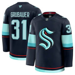 Philipp Grubauer Seattle Kraken Fanatics Home Premium Jersey -  NHL Jerseys