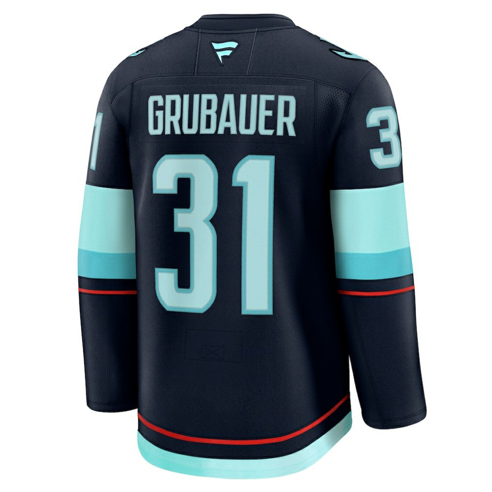 Philipp Grubauer Seattle Kraken Fanatics Home Premium Jersey -  NHL Jerseys